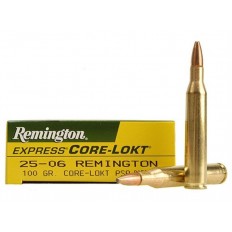 Remington Express .25-06 Remington 100 Gr. Core-Lokt Pointed Soft Point- Box of 20