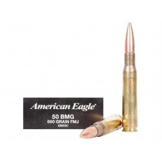 Federal American Eagle .50 BMG 660 Gr. XM33 Full Metal Jacket- Box of 10