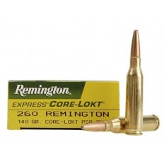 Remington .260 Remington 140 Gr. Core-Lokt Pointed Soft Point- Box of 20