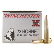 Winchester Super-X .22 Hornet 46 Gr. HP- Box of  50