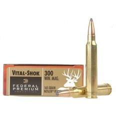 Federal Premium Vital-Shok .300 Winchester Magnum 165 Gr. Nosler Partition Spitzer- Box of 20