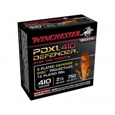 Winchester Supreme Elite Self Defense .410 Bore 2-1/2" 3 Disks over 1/4 oz BB Bonded PDX1- Box of 10