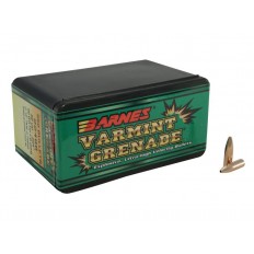 Barnes Bullets .22 Caliber (.224 Diameter) 50 Gr. Varmint Grenade Hollow Point- Lead-Free- Box of 100