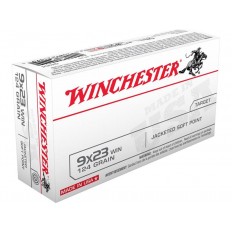 Winchester USA 9x23mm Winchester 124 Gr. Jacketed Soft Point- Box of 50