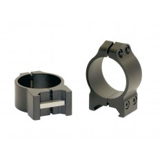 Warne 30mm Maxima Permanent-Attachable Weaver-Style Scope Rings- Low Height .250"- Matte