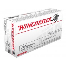 Winchester USA .44 Remington Magnum 240 Gr. Jacketed Soft Point- Box of 50