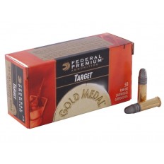 Federal Premium Gold Medal Target Subsonic .22 Long Rifle 40 Gr. Lead Round Nose- Box of 500