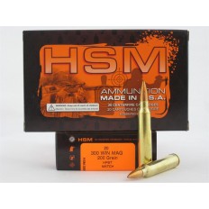 HSM .300 Winchester Magnum 200 Gr. HPBT Match- 300WinMAG-8-N