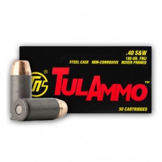 TulAmmo .40 S&W 180 Gr. FMJ- Box of 50