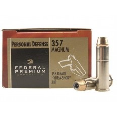 Federal Premium Personal Defense .357 Magnum 158 Gr. Hydra-Shok Jacketed Hollow Point- Box of 20