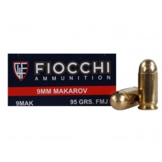 Fiocchi Shooting Dynamics 9x18mm Makarov 95 Gr. Full Metal Jacket- Box of 50
