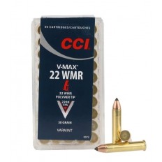 CCI .22 Winchester Magnum Rimfire (WMR) 30 Gr. V-Max- 0073