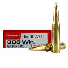 Norma Golden Target Match .308 Winchester 175 Gr. Hollow Point Boat Tail- 10177442
