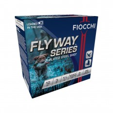 Fiocchi Flyway Series 12 Gauge 3" 1-1/5 oz #2 Zinc-Plated Steel Shot- 123ST152