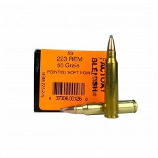 HSM Factory Blemish .223 Remington 55 Gr. Pointed Soft Point-  223-2-N-FB