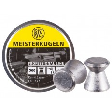 RWS Meisterkugeln Professional Line .177 Cal Lead Wadcutter Pellet- 2315030