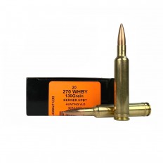 HSM .270 Weatherby Magnum 130 Gr. Berger Hunting VLD Hollow Point Boat Tail- 270WBY130VLD