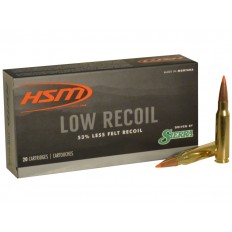 HSM Low Recoil .308 Winchester 150 Gr. Sierra Tipped Spitzer Boat Tail-308-44-N