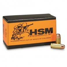 HSM .40 S&W 180 Gr. Plated Round Flat Nose Subsonic- 40-2R-N