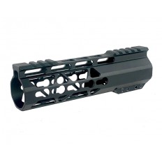 AR15 Ultra Slim Key-Mod Free-Float Top Cut Clamp-On Handguard 7"- 7-KMFF-TCV2