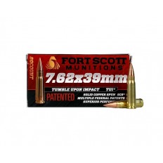 Fort Scott Munitions 7.62x39mm 117 Gr. TUI Solid Copper Spun- Lead Free- 762X39-117-SCV