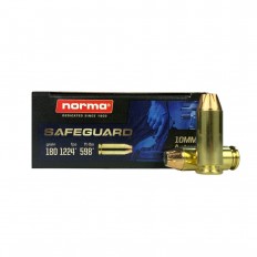 Norma Safeguard 10mm Auto 180 Gr. Jacketed Hollow Point- 801109265