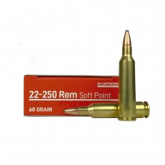 Aguila .22-250 Remington 60 Gr. Soft Point-8338AG