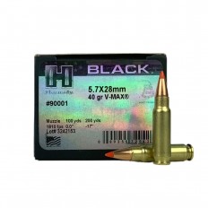 Hornady Black 5.7x28mm 40 Gr. V-Max- 90001-HDY