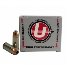 Underwood 9mm Luger +P 124 Gr. Jacketed Hollow Point- A134