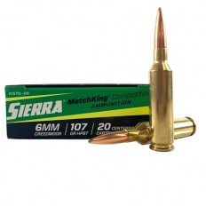 Sierra Matchking Competition 6mm Creedmoor 107 Gr. Matchking Hollow Point- A1570-04