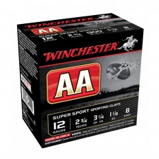 Winchester AA Super Sport 12 Gauge 2-3/4" 1-1/8 oz #8 Shot- AASC128