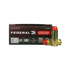 Federal Syntech Range 10mm Auto 205 Gr. Total Synthetic Jacket- AE10SJ1