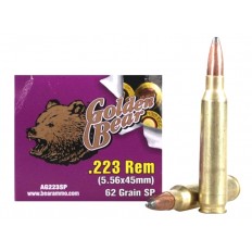 Golden Bear .223 Remington 62 Gr. SP (Bi-Metal)-AG223SP