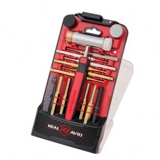 Real Avid Accu-Punch Hammer with Brass and Steel Pin Punches Set- AVHPS-B