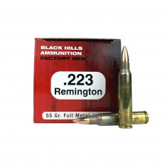 Black Hills .223 Remington 55 Gr. Full Metal Jacket- D223N1
