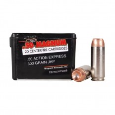 Magnum Research .50 Action Express 300 Gr. Jacketed Hollow Point- DEP50JHP300B