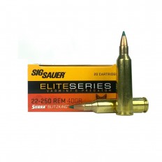 SIG SAUER Elite Series Varmint & Predator .22-250 Remington 40 Gr. Extreme Expansion Sierra Blitzking- E225VP40-20