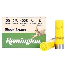 Remington Game Load 20 Gauge 2-3/4" 7/8 oz #6 Shot- GL206