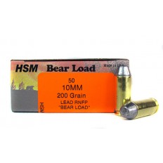 HSM 10mm 200 Gr. Lead RNFP Gas Check "Bear Load"- HSM-10mm-9-N