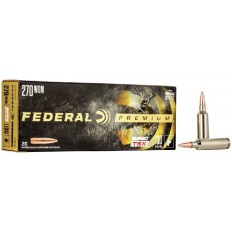 Federal Premium .270 Winchester Short Magnum (WSM) 130 Gr. Barnes TSX- P270WSMD