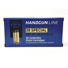 Prvi Partizan .38 Special 158 Gr. Semi-Wadcutter Hollow Point- Box of 50-PPH38SH
