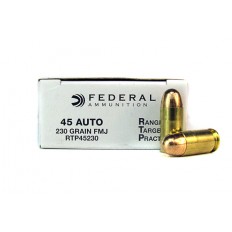 Federal Range Target Practice (RTP) .45 Auto 230 Gr. Full Metal Jacket- RTP45230