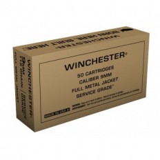 Winchester Military Service Grade 9mm Luger 115 Gr. Full Metal Jacket- SG9W