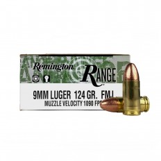 Remington Range 9mm Luger 124 Gr. Full Metal Jacket- T9MM2L