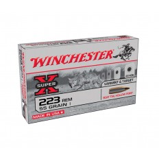 Winchester Super-X .223 Remington 55 Gr. Hollow Point Boat Tail- W223HP55