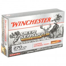 Winchester Deer Season Copper Impact XP .270 Winchester 130 Gr. Copper Extreme Point Polymer Tip- X270DSLF