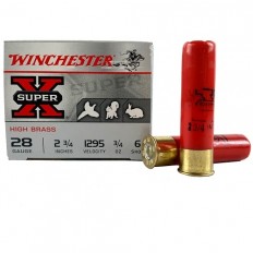 Winchester Super-X 28 Gauge 2-3/4" 3/4 oz #6 Shot- X286
