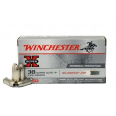 Winchester Super-X .38 Super +P 125 Gr. Silvertip Hollow Point- X38ASHP
