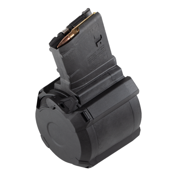 MAGPUL PMAG D-50 AR-10 .308/7.62x51 50-Round Drum Magazine- Polymer Black- MAG993-BLK