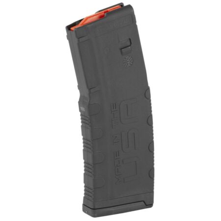 Amend2 AR-15 5.56x45mm Mod2 30-Round Magazine with Red Follower- Black Polymer